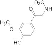1-(4-Hydroxy-3-methoxyphenyl)-2-(methylamino)ethanone-D3