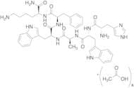 L-Histidyl-D-tryptophyl-L-alanyl-L-tryptophyl-D-phenylalanyl-L-lysinamide Acetate Salt