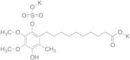 Hydro Idebenone 10’-Carboxylate 1-O-Sulfate Dipotassium Salt