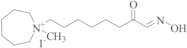 1-[(8E)-8-(Hydroxyimino)-7-oxooctyl]-1-methylazepan-1-ium iodide