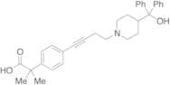 4-[4-[4-(Hydroxydiphenylmethyl)-1-piperidinyl]-1-butyn-1-yl]-α,α-dimethyl-benzeneacetic Acid