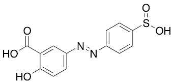 (E)-2-Hydroxy-5-((4-sulfinophenyl)diazenyl)benzoic Acid Sodium