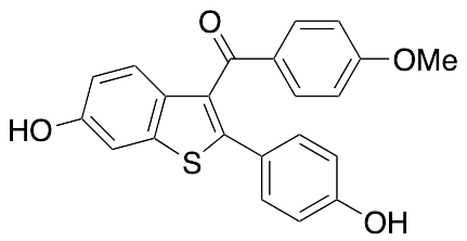 [6-Hydroxy-2-(4-hydroxyphenyl)benzo[b]thien-3-yl](4-methoxyphenyl)methanone (>80%)
