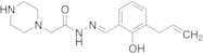 1-Piperazineacetic Acid 2-[[2-Hydroxy-3-(2-propen-1-yl)phenyl]methylene]hydrazide