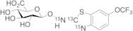 N-Hydroxy Riluzole O-β-D-Glucuronide-13C,15N2