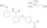 2-Hydroxy-N,N,N-trimethylethanaminium 4-((2-((2-Methoxyphenyl)carbamoyl)phenyl)thio)benzoate