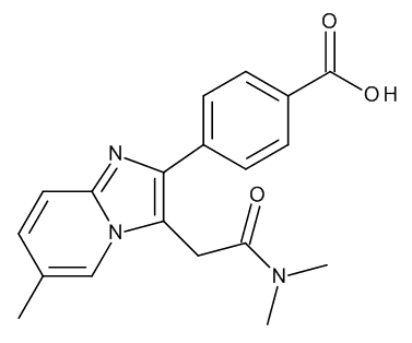 Zolpidem Phenyl-4-carboxylic Acid (1 mg/mL in 1:1 acetonitrile:water)
