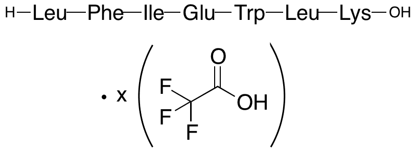 Leucyl-Phenylalanyl-Isoleucyl-Glutamyl-Tryptophyl-Leucyl-Lysine xTFA Salt