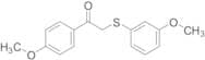 1-(4-Methoxyphenyl)-2-((3-methoxyphenyl)-thio)ethanone