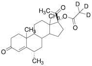 4-Pregnen-6α-methyl-17-ol-3,20-dione 17-Acetate-d3