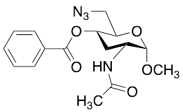 Methyl 2-(Acetylamino)-6-azido-2,3,6-trideoxy-α-D-ribo-hexopyranoside 4-Benzoate