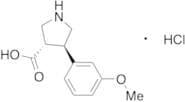 (3S,4R)-4-(3-Methoxyphenyl)-3-pyrrolidinecarboxylic Acid Hydrochloride