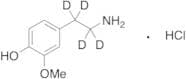 3-Methoxy Dopamine-d4 Hydrochloride (Major)