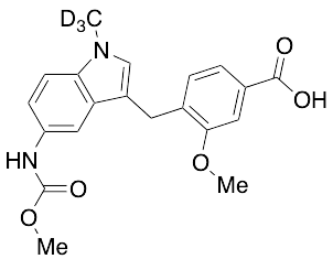 3-Methoxy-4-[[5-[(methoxycarbonyl)amino]-1-methyl-d3-1H-indol-3-yl]methyl]benzoic Acid