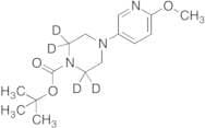 4-​(6-​Methoxy-​3-​pyridinyl)​-​1-​piperazinecarboxylic Acid-d4 1,​1-​Dimethylethyl Ester