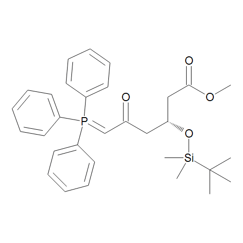 Methyl (3R)-3-(tert-Butyldimethylsilanyloxy)-5-oxo-6-(triphenylphosphanylidene)hexanoate