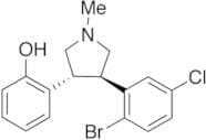 trans-N-Methyl-3-(2-hydroxyphenyl)-4-(2-bromo-5-chlorophenyl)pyrrolidine