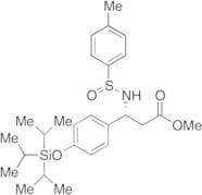 (BetaR)-β-[[(S)-(4-Methylphenyl)sulfinyl]amino]-4-[[tris(1-methylethyl)silyl]oxy]benzenepropanoic …