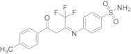 4-[[3-(4-Methylphenyl)-3-oxo-1-(trifluoromethyl)propylidene]amino]benzenesulfonamide