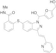 N-methyl-2-[[3-[(1E)-2-(pyridinyl) ethenyl]-[N-[(5hydroxy methyl furanyl)-hydroxymethyl]-1H-indazo…