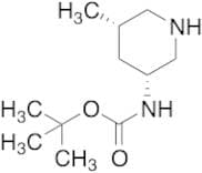 tert-butyl N-[(3R,5S)-5-Methylpiperidin-3-yl]carbamatetert-butyl N-[(3R,5S)-5-methylpiperidin-3-yl…