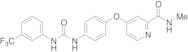 N-Methyl-4-[4-[[[[3-(trifluoromethyl)phenyl]amino]carbonyl]amino]phenoxy]-2-pyridinecarboxamide