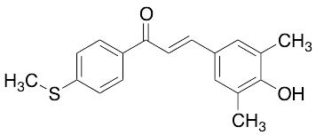 1-(4-Methylthiophenyl)-3-(3,5-dimethyl-4-hydroxyphenyl)prop-2-en-1-one
