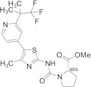 Methyl ((4-methyl-5-(2-(1,1,1-trifluoro-2-methylpropan-2-yl)pyridin-4-yl)thiazol-2-yl)carbamoyl)-L…
