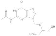 N-(9-(((1,3-dihydroxypropan-2-yl)oxy)methyl)-6-oxo-6,9-dihydro-1H-purin-2-yl)acetamide