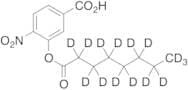 4-Nitro-3-[(1-oxooctyl)oxy]benzoic Acid-D15