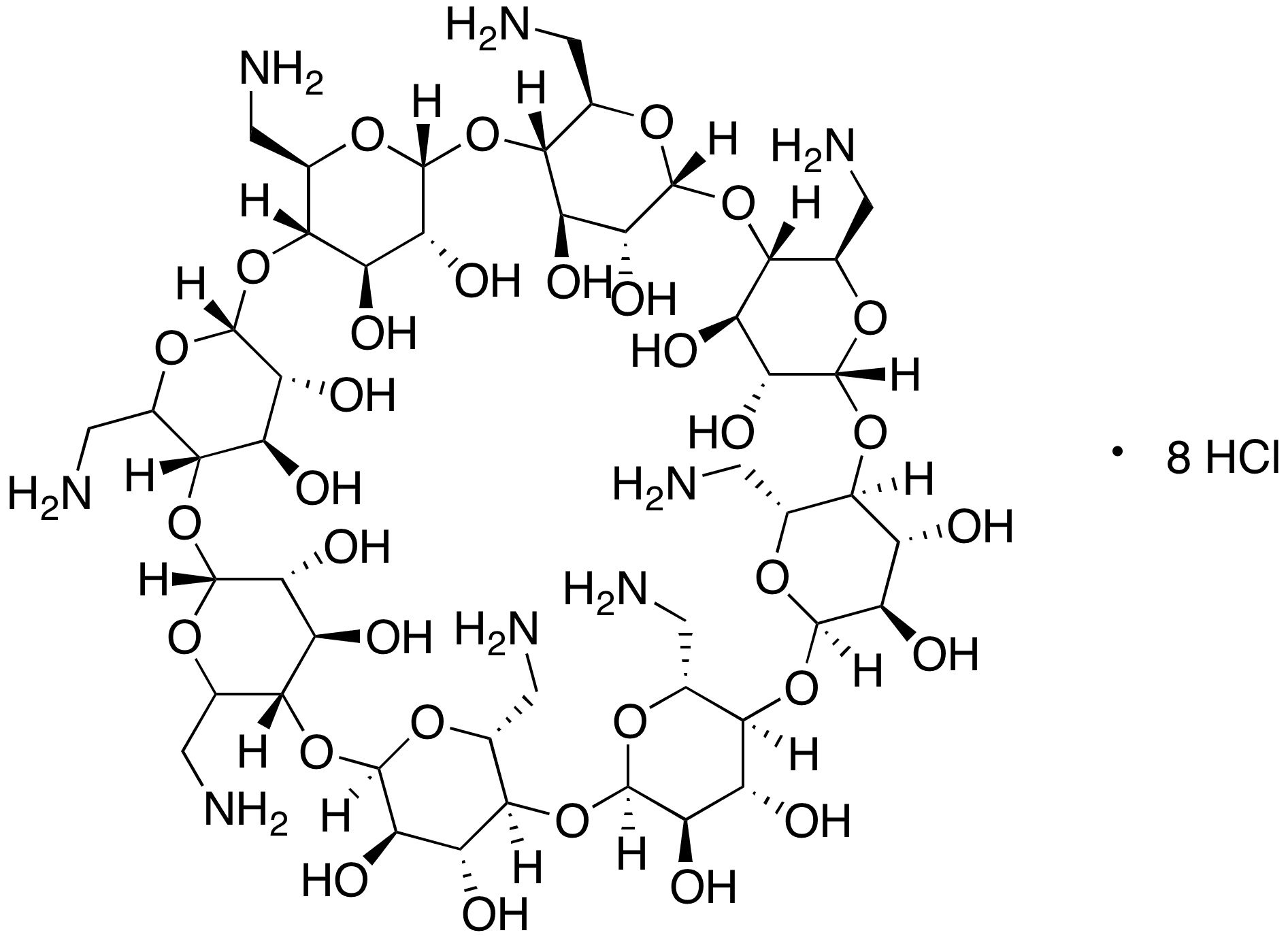 Octakis-(6-amino-6-deoxy)-γ-cyclodextrin Octahydrochloride