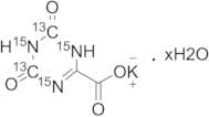 Oxonic Acid -13C2,15N3 Potassium Salt Hydrate