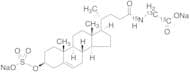 N-[(3β)-24-Oxo-3-(sulfooxy)chol-5-en-24-yl]-glycine-13C2,15N Disodium Salt