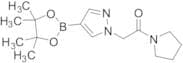 1-(Pyrrolidin-1-yl)-2-[4-(4,4,5,5-tetramethyl-1,3,2-dioxaborolan-2-yl)-1H-pyrazol-1-yl]ethan-1-one
