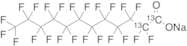 Perfluoro-n-[1,2-13C2]dodecanoic Acid Sodium Salt