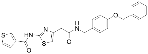 N-[[4-(Phenylmethoxy)phenyl]methyl]-2-[(3-thienylcarbonyl)amino]-4-thiazoleacetamide