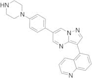 5-[6-[4-(1-Piperazinyl)phenyl]pyrazolo[1,5-a]pyrimidin-3-yl]quinoline