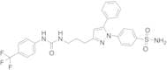 4-(5-Phenyl-3-[3-[3-(4-trifluoromethyl-phenyl)-ureido]-propyl]-pyrazol-1-yl)benzenesulfonamide