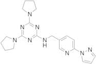 N-[[6-(1H-Pyrazol-1-yl)-3-pyridinyl]methyl]-4,6-di-1-pyrrolidinyl-1,3,5-triazin-2-amine