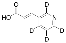 (2E)-3-(3-Pyridinyl)-2-propenoic Acid-d4