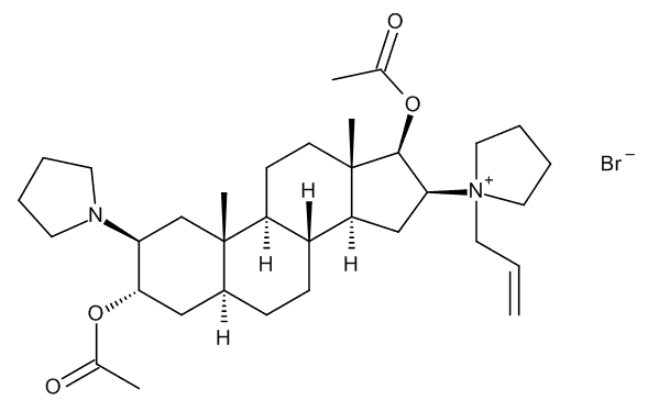 2-Pyrrolidinyl-3-acetyl Desmorpholinylrocuronium Bromide