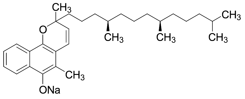 Sodium 2,5-Dimethyl-2-((4R,8R)-4,8,12-trimethyltridecyl)-2H-benzo[h]chromen-6-olate