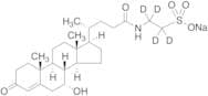 Tauro 7α-Hydroxy-3-oxo-chol-4-en-24-oic Acid-d4 Sodium Salt