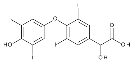3,5,3',5'-Tetraiodo Thyromandelic Acid (>85%)