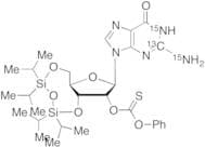 3',5'-O-[1,1,3,3-Tetrakis(1-methylethyl)-1,3-disiloxanediyl]guanosine 2’-(O-Phenyl Carbonothioate)…