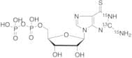 Thioguanosine Diphosphate-13C,15N2