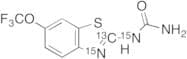 N-[6-(Trifluoromethoxy)-2-benzothiazolyl]urea-13C,15N2