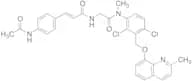 3-[6-(Acetylamino)-3-pyridinyl]-N-[2-[[2,4-dichloro-3-[[(2-methyl-8-quinolinyl)oxy]methyl]phenyl]m…