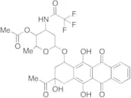 (7S-cis)-9-Acetyl-7-[[4-O-acetyl-2,3,6-trideoxy-3-[(trifluoroacetyl)amino]-α-L-lyxo-hexopyranosyl]…
