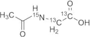 N-Acetylglycine-13C2,15N